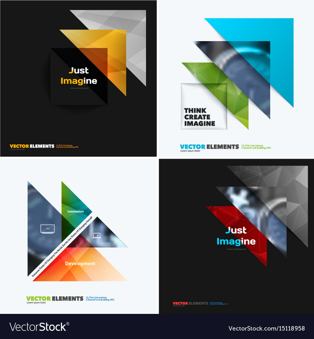 Abstract design elements for graphic layout