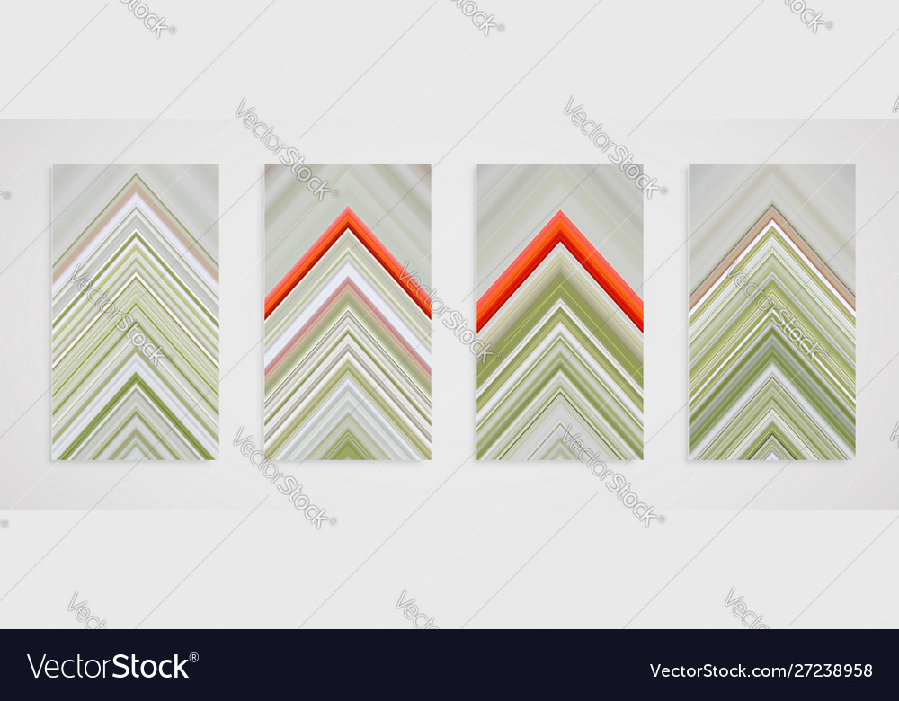Colorful set four line pattern
