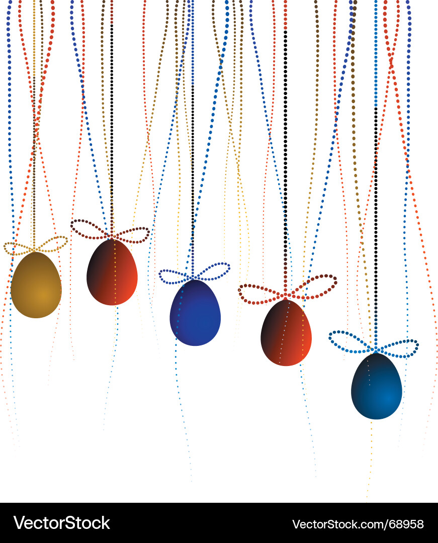Easter eggs Royalty Free Vector Image - VectorStock