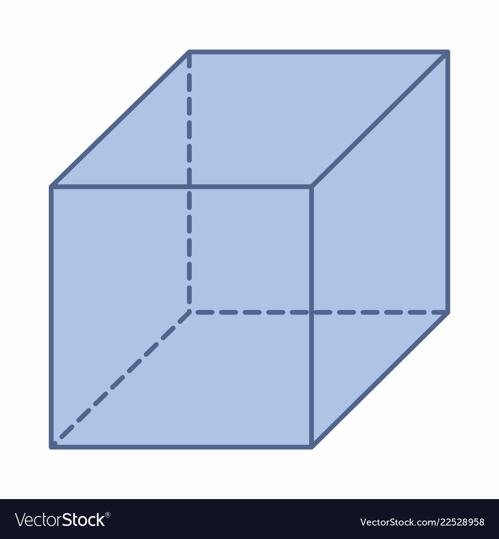 Isolated 3D Cube