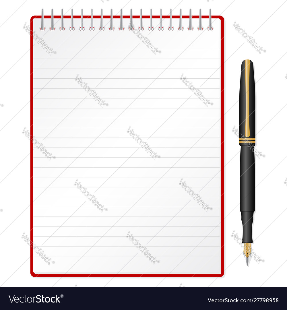 Notebook and pen 2