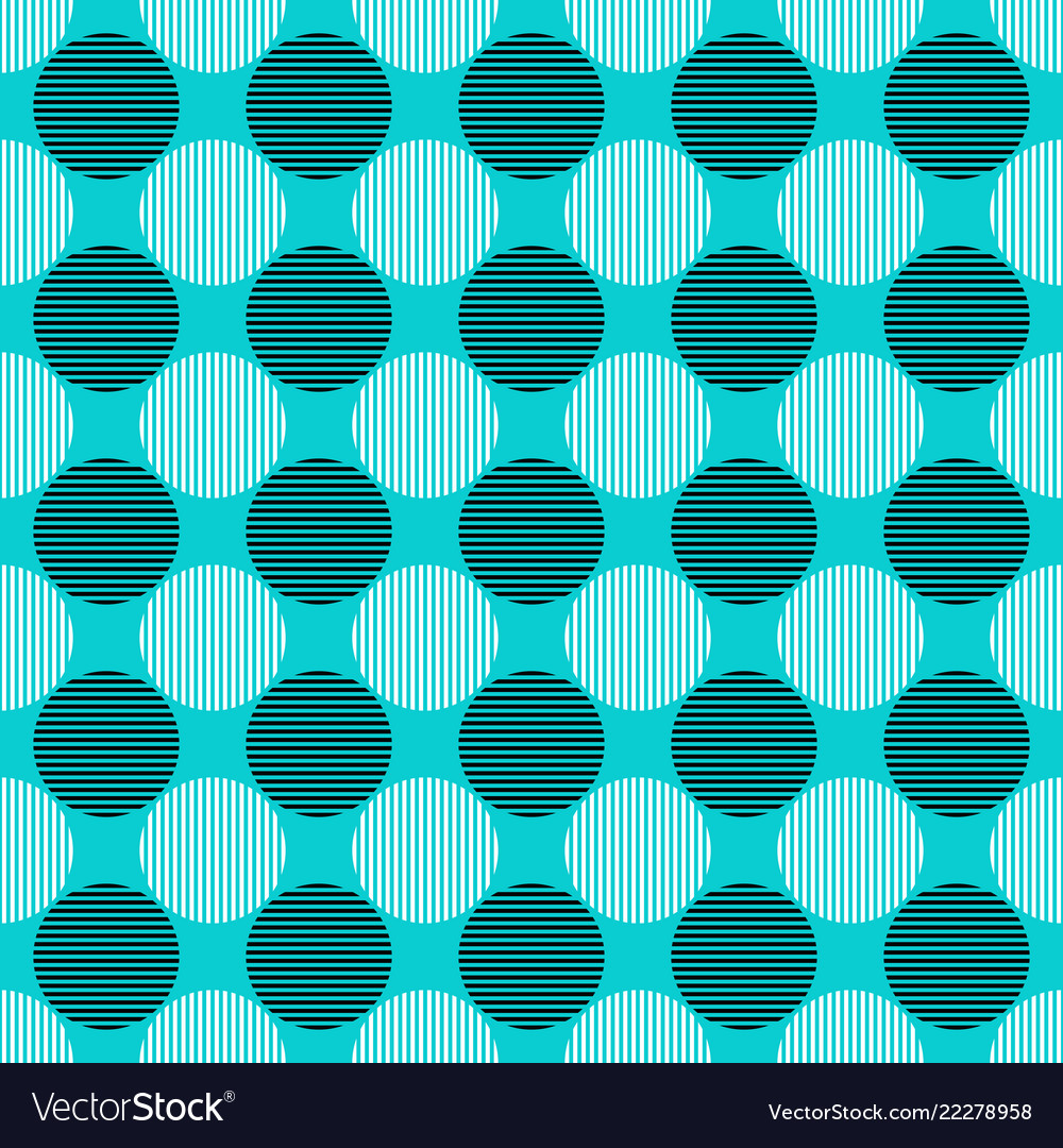 Seamless geometrical circle pattern background vector image Seamless geometrical circle pattern background