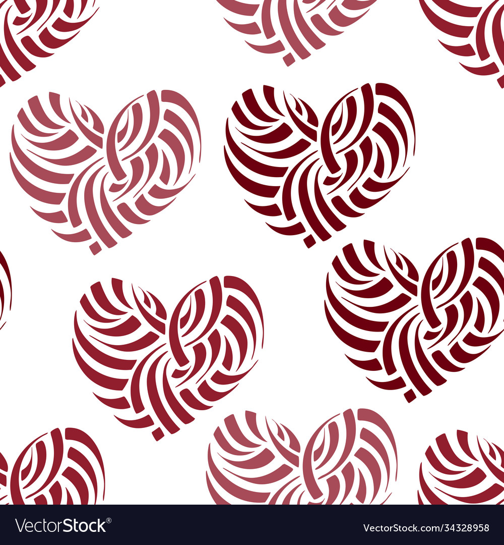 Seamless patterns with hearts Vector Image Seamless patterns with hearts