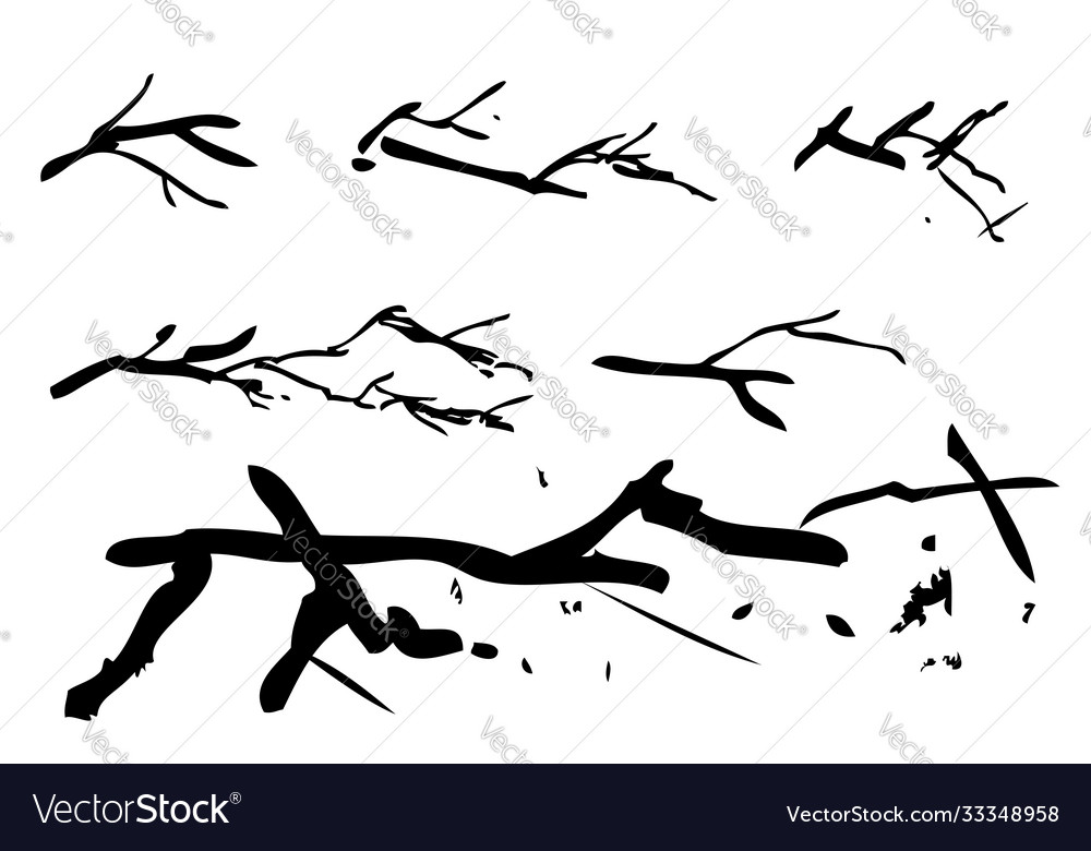 Simple hand draw sketch various crack effect