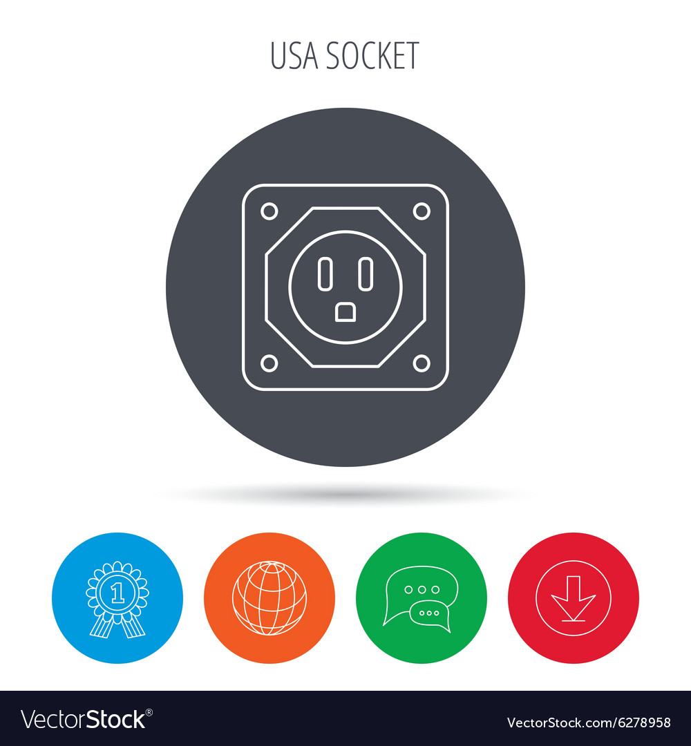 Usa Steckdose Icon Stromadapter