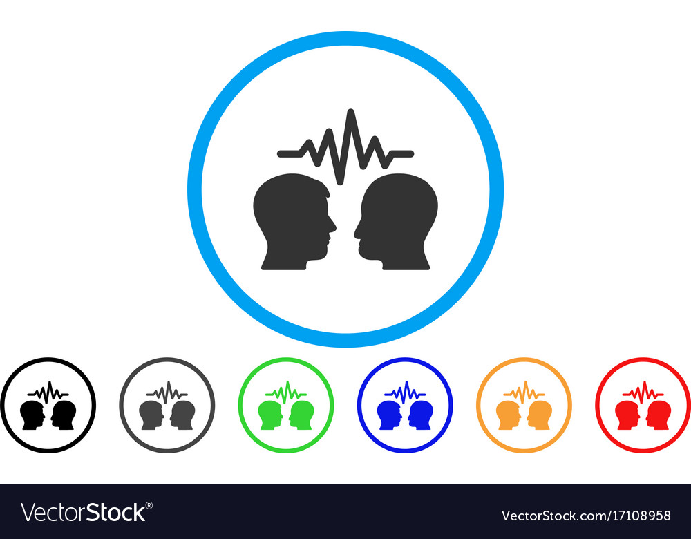 User dialog signal rounded icon