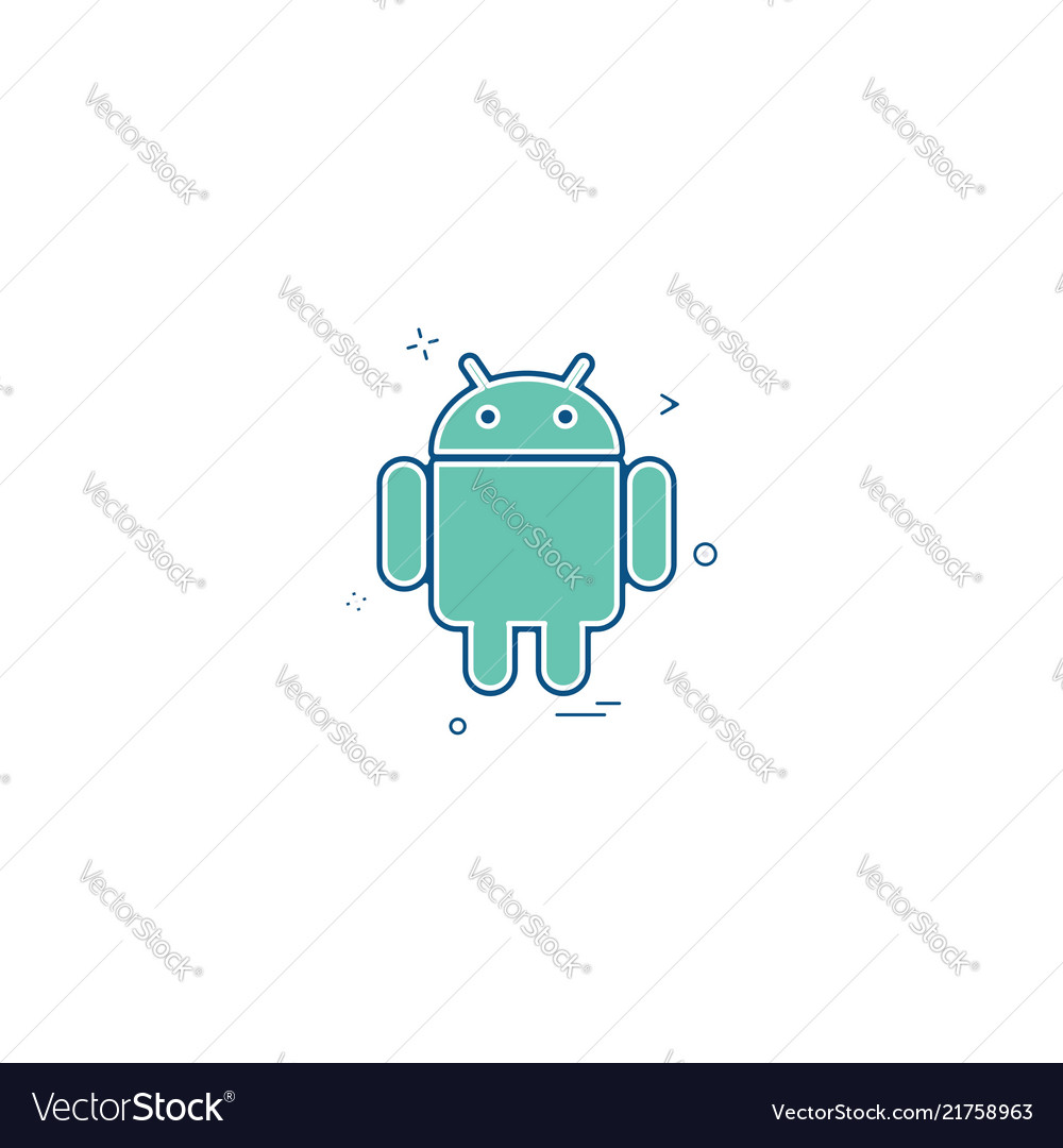 Android icon design vector image Android icon design