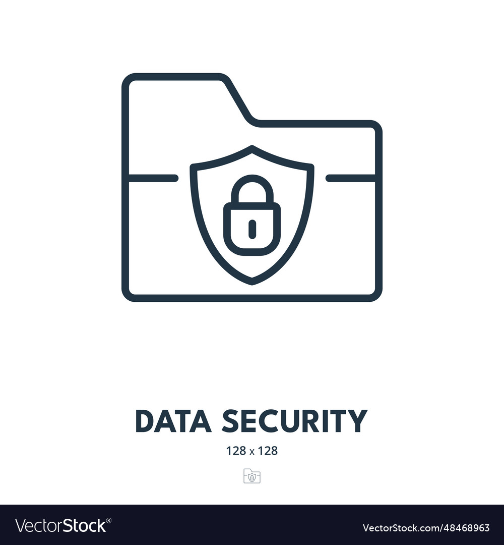 Data security icon safety privacy secure vector image Data security icon safety privacy secure