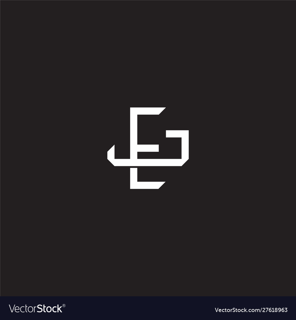 Ej initial letter overlapping interlock logo