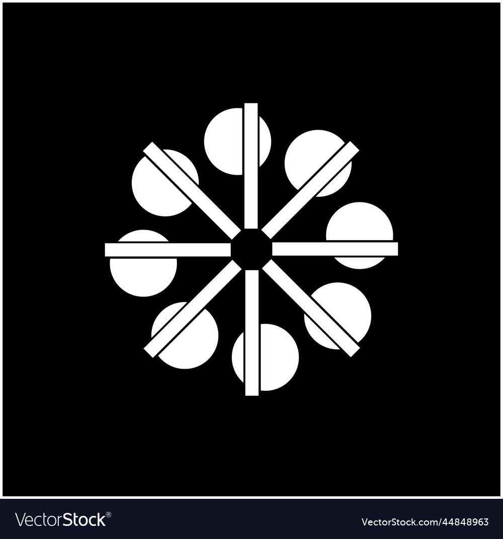 Line and round made a abstract form Vector Image Line and round made a abstract form