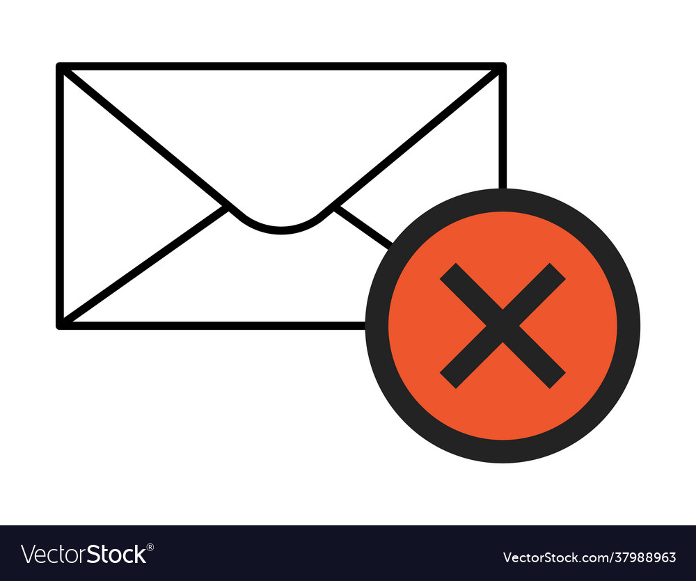 Mail icon for design and websites message trendy vector image Mail icon for design and websites message trendy