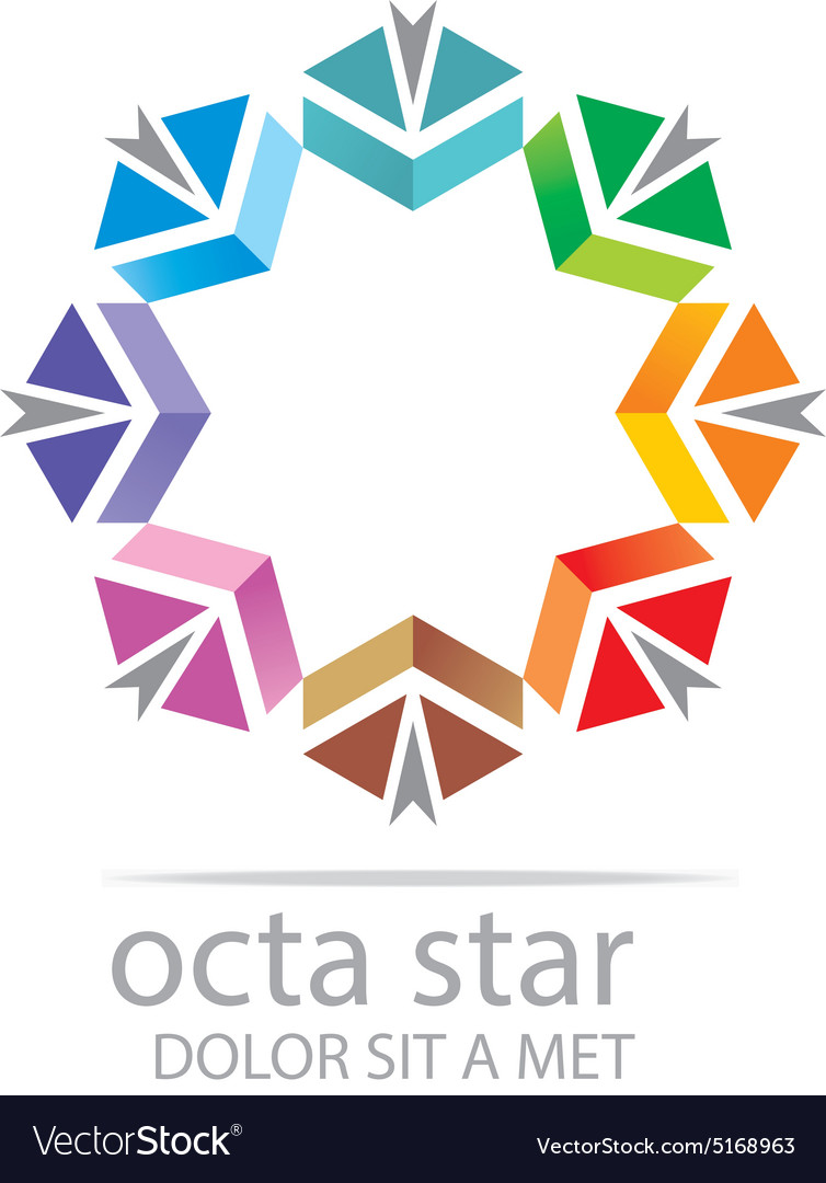 Penta house arrow design icon symbol star