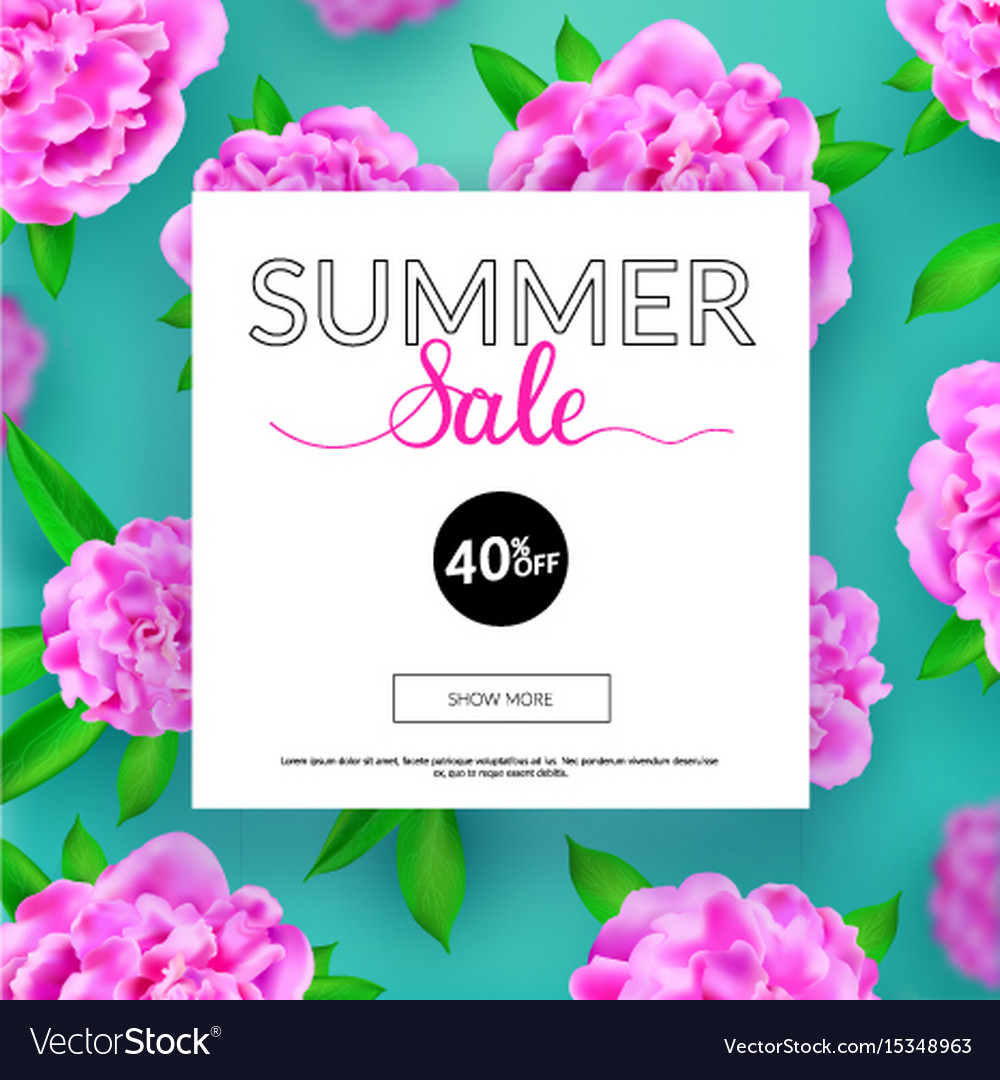 Summer sale banner