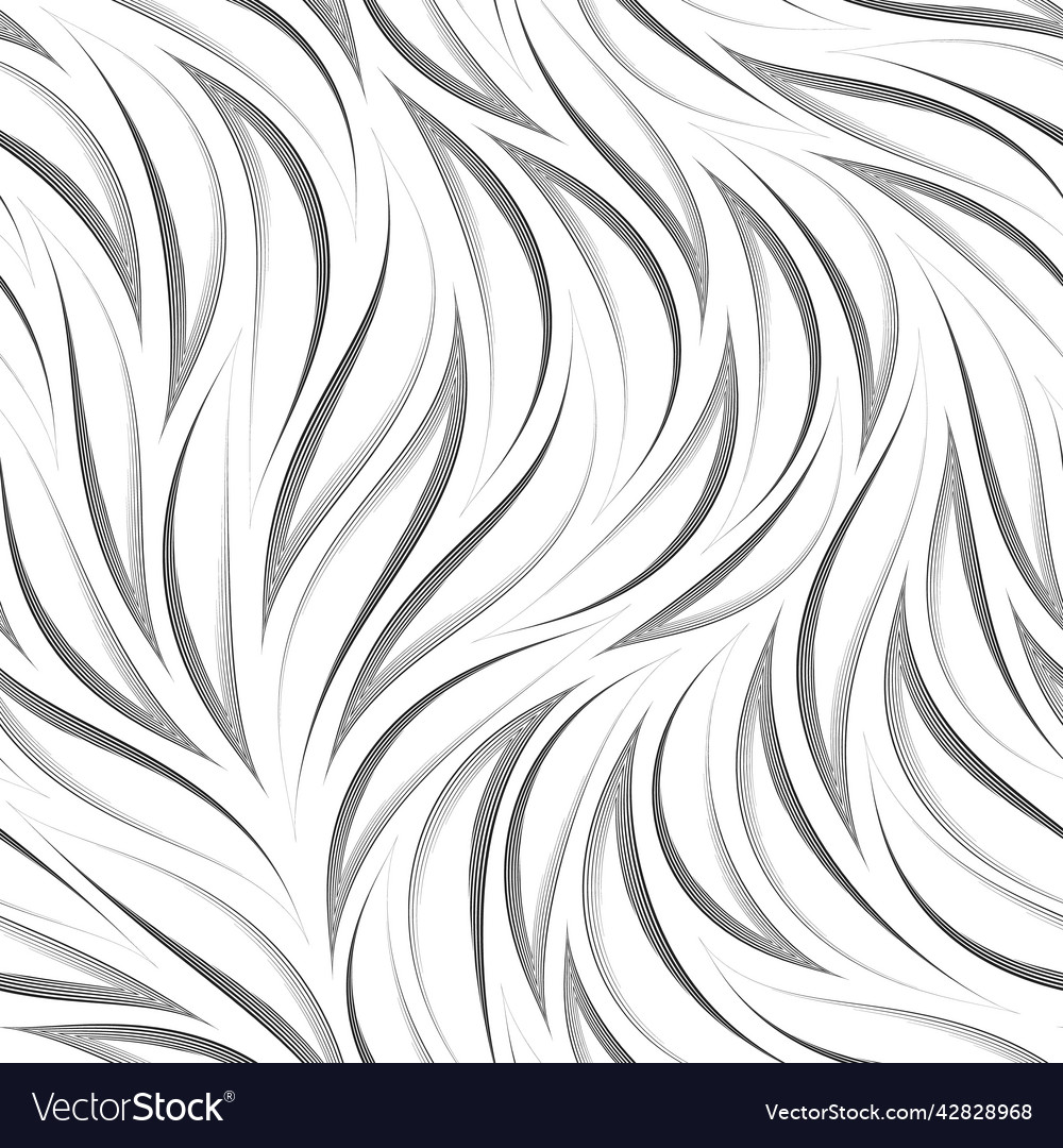 Abstract seamless pattern of curved thin