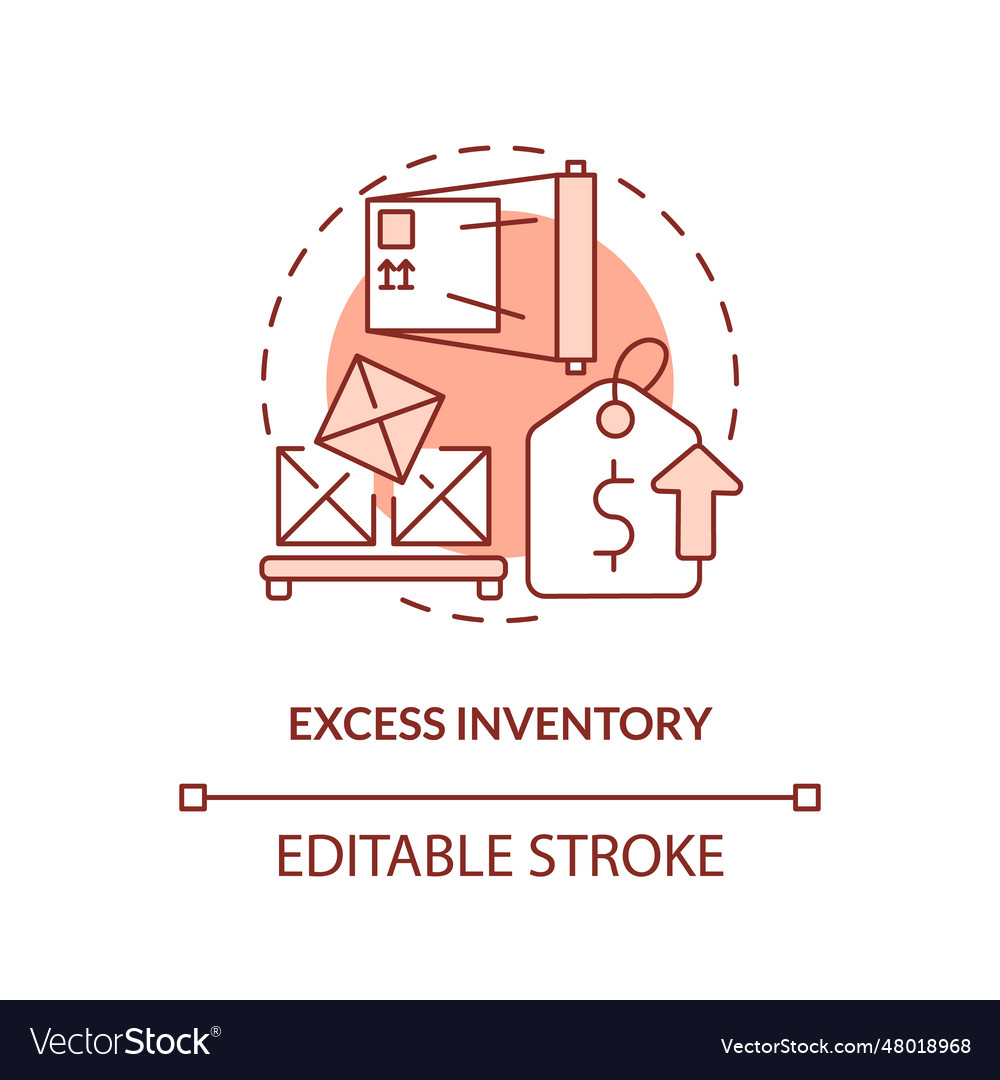 customizable-excess-inventory-line-icon-concept-vector-image