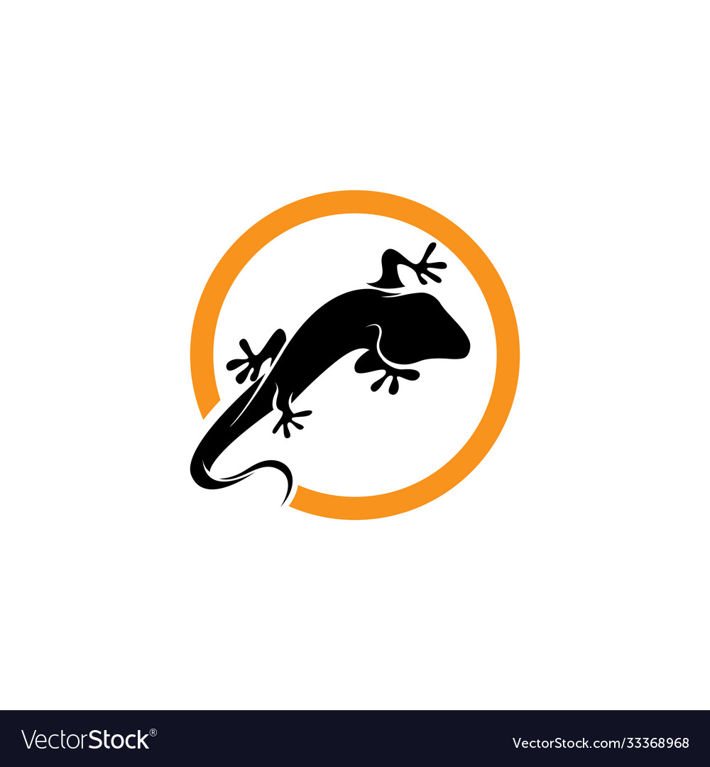 Lizard chameleon gecko silhouette black