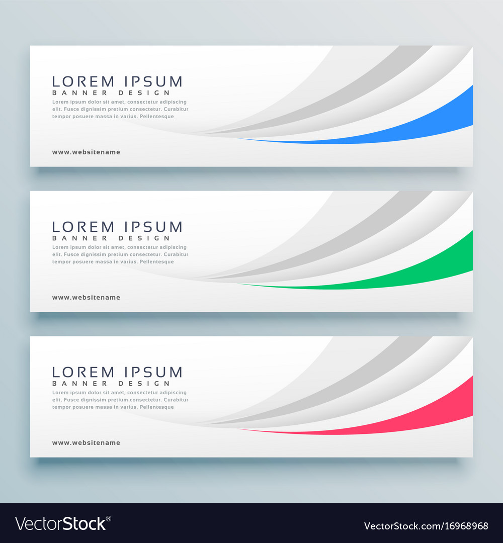 Modern clean web banner or header design Vector Image