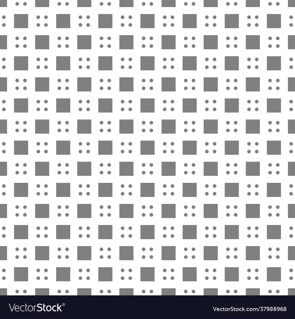 Modern four dot and cube seamless pattern vector image Modern four dot and cube seamless pattern