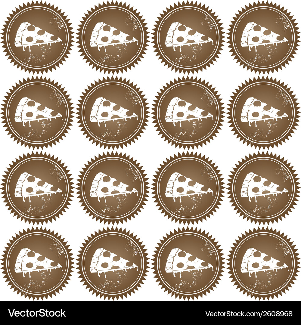 Pizza emblems Royalty Free Vector Image - VectorStock