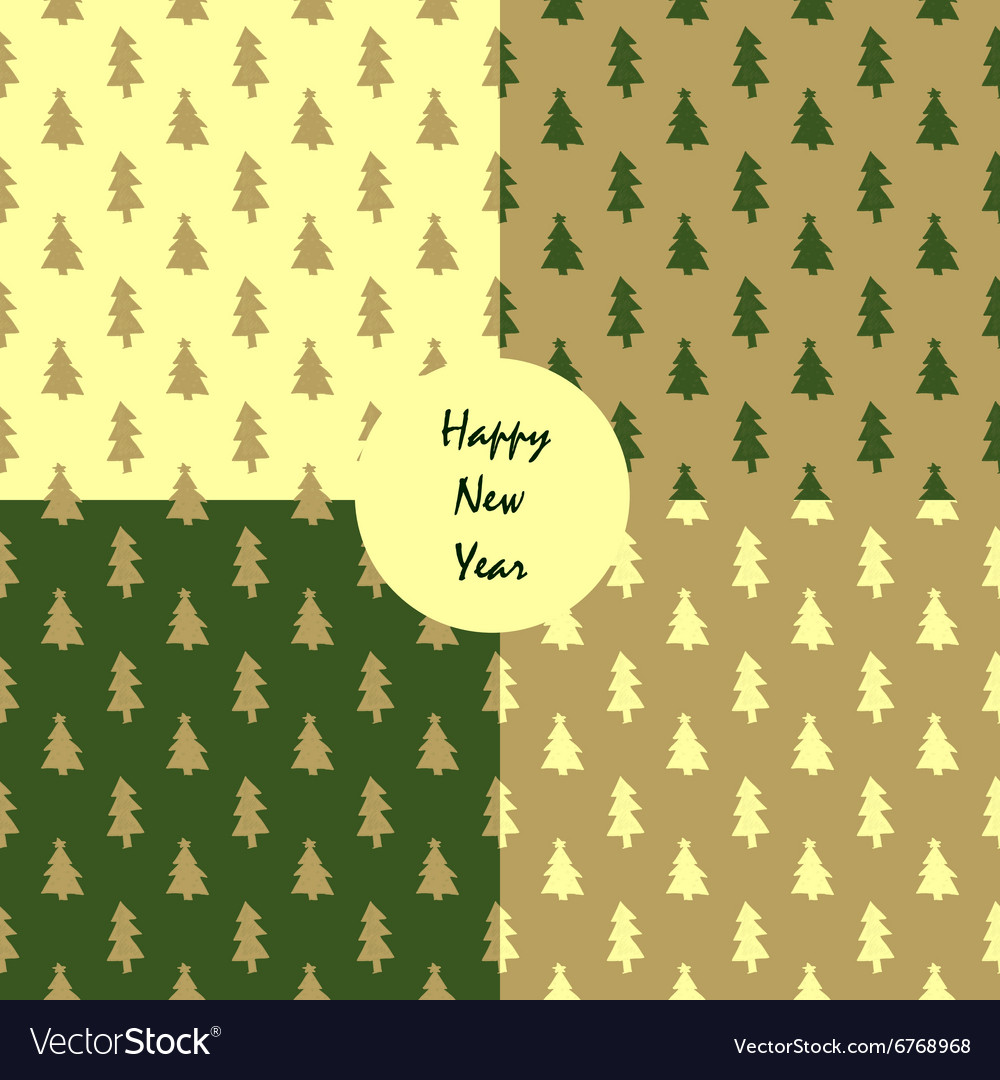 Set of seamless christmas patterns