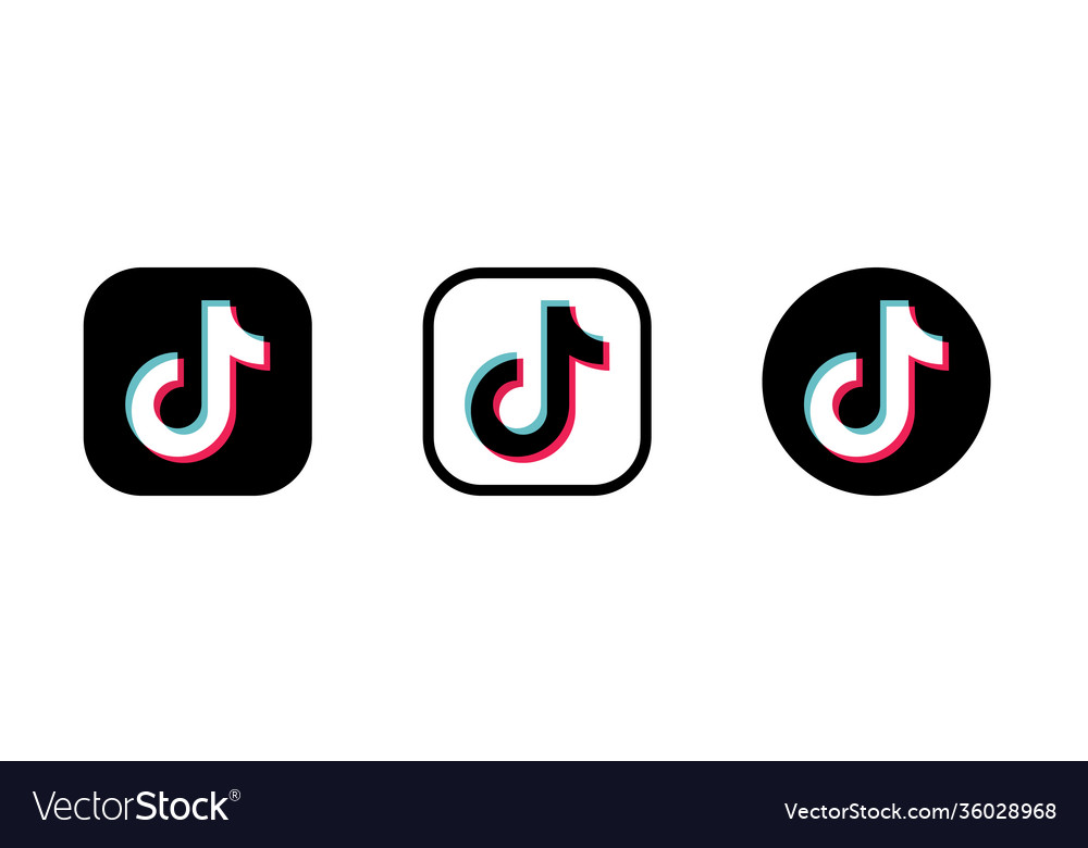 logo tik tok white