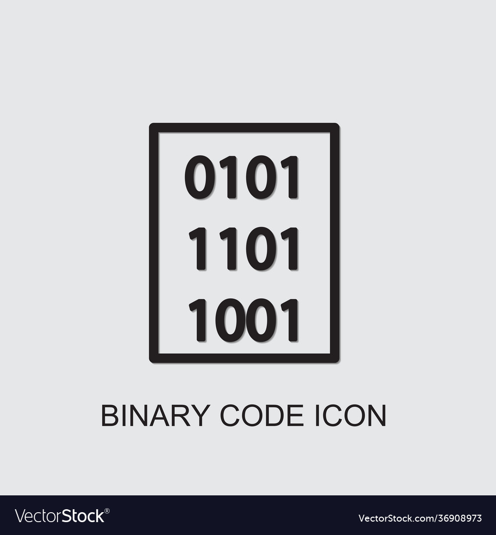 Binary code icon