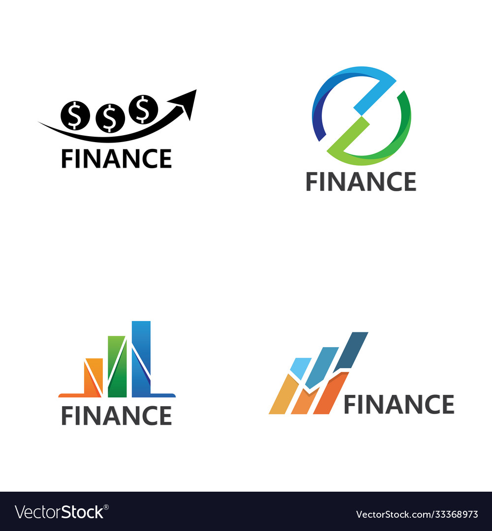 Business finance logo template Royalty Free Vector Image