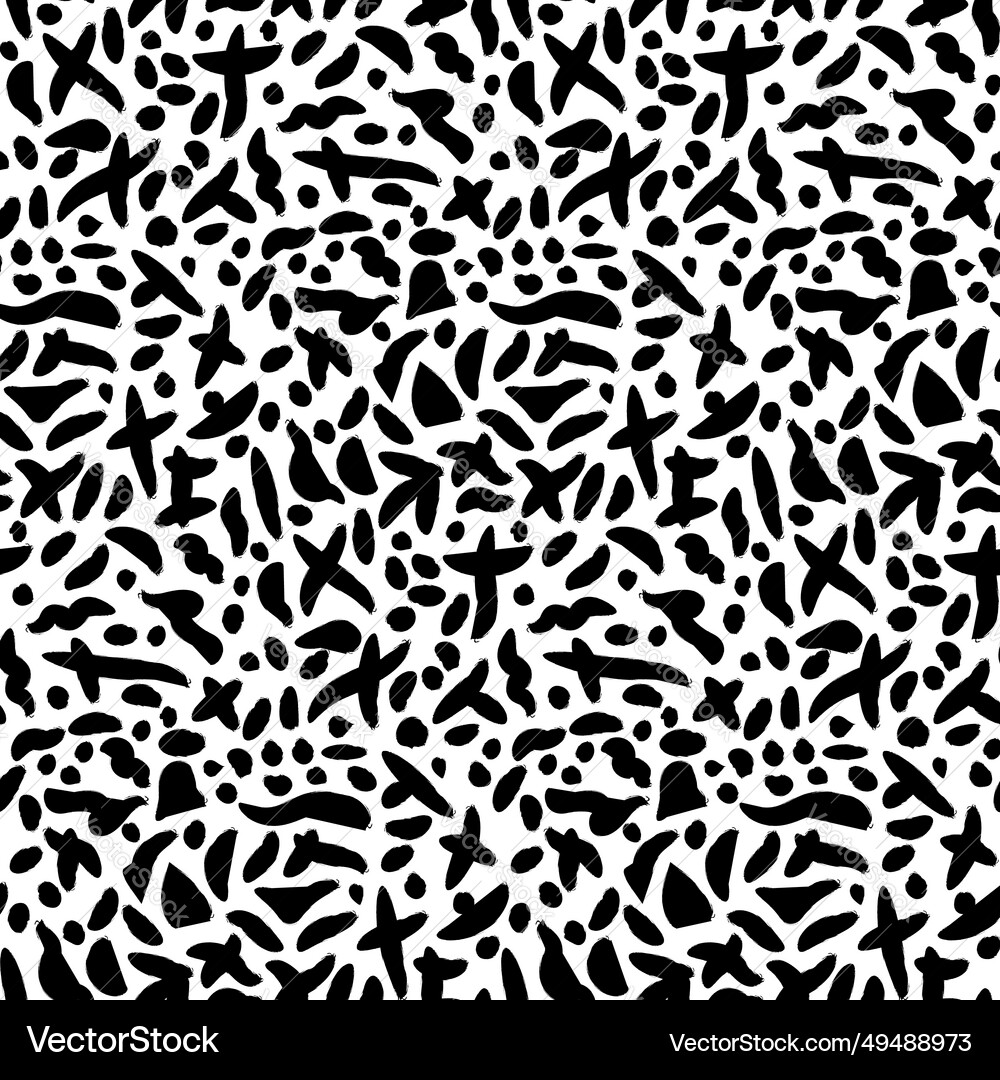 Grunge brush seamless pattern Royalty Free Vector Image