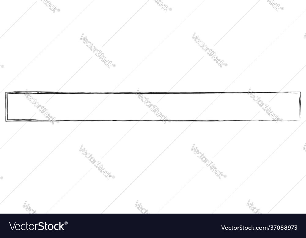 Grungy rectangular frame border plaque outline vector image Grungy rectangular frame border plaque outline