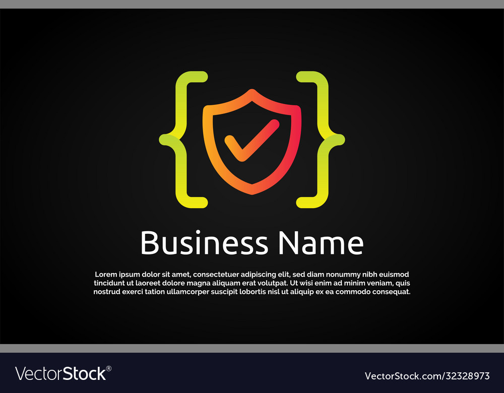 Guard coding digital logo template Vector Image Guard coding digital logo template