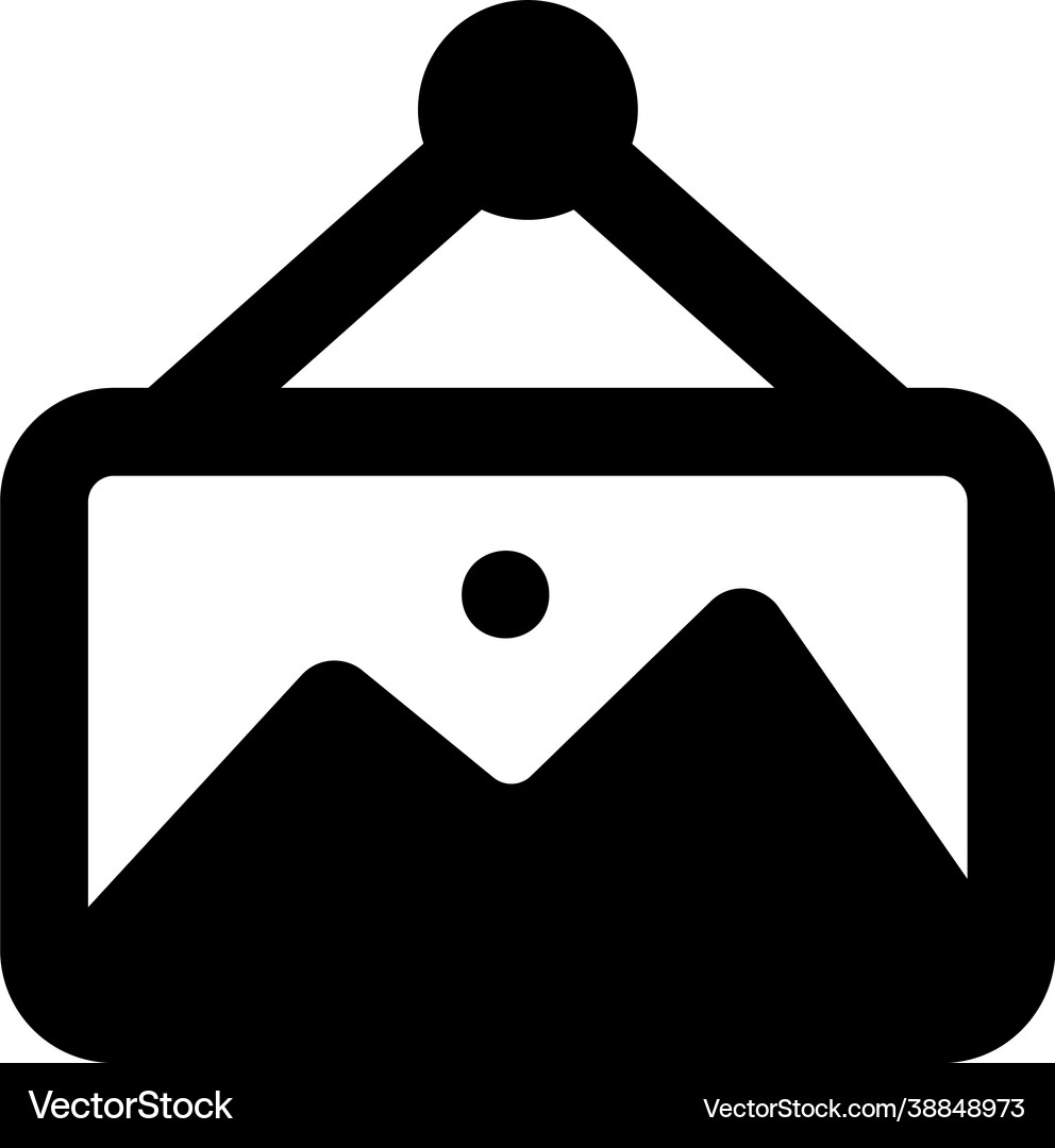Hanging landscape Royalty Free Vector Image - VectorStock