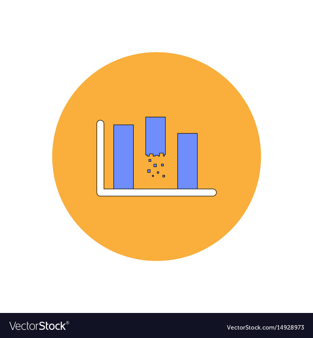 In flat design of column chart