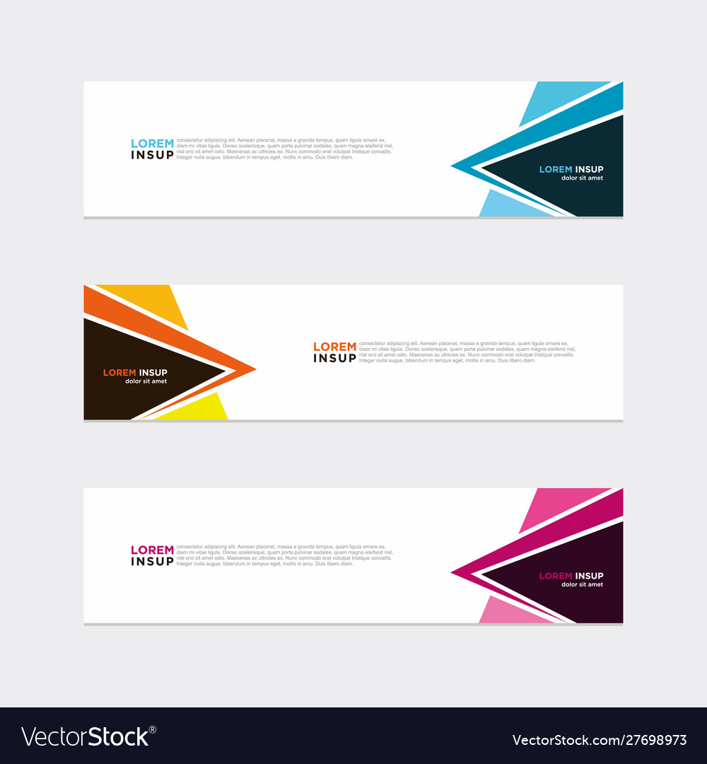 Modern banner web background abstract design Vector Image Modern banner web background abstract design