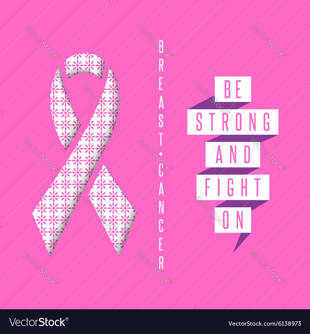 Pink Ribbon Cancer Awareness Poster