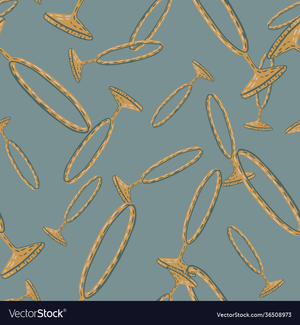 Random dark seamless pattern with bronze circus