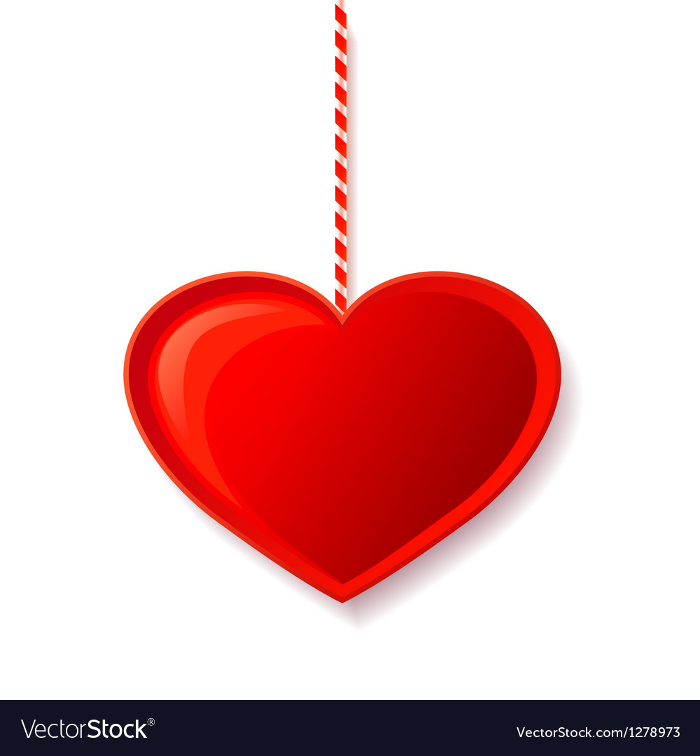 Red heart candy Royalty Free Vector Image - VectorStock