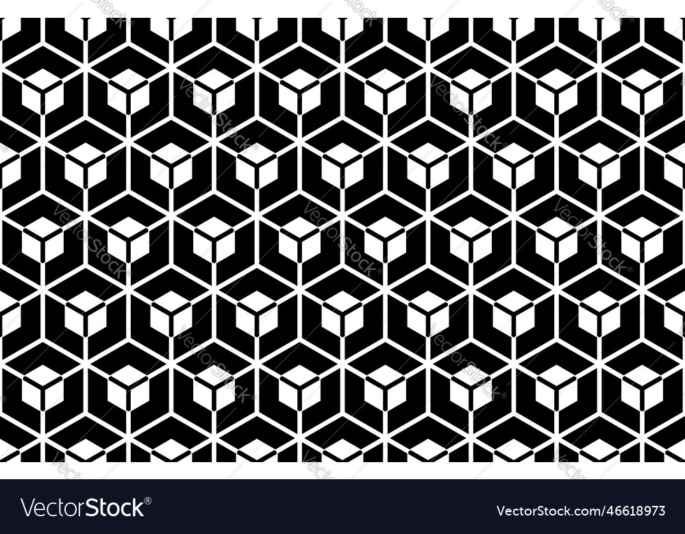 Seamless hexagons pattern