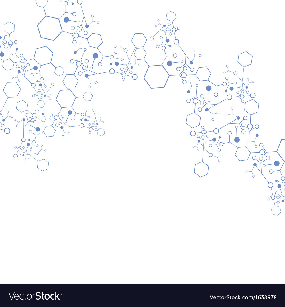 Abstract Molecular Structure Background Royalty Free Vector