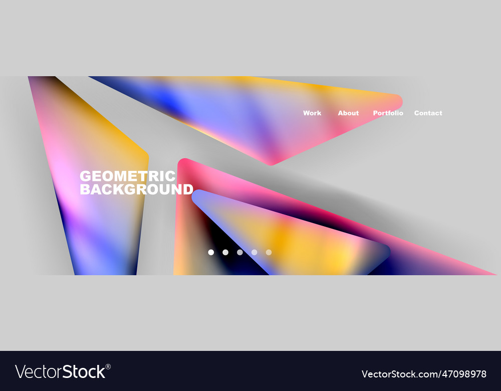 Bright colorful triangular shapes abstract vector image Bright colorful triangular shapes abstract