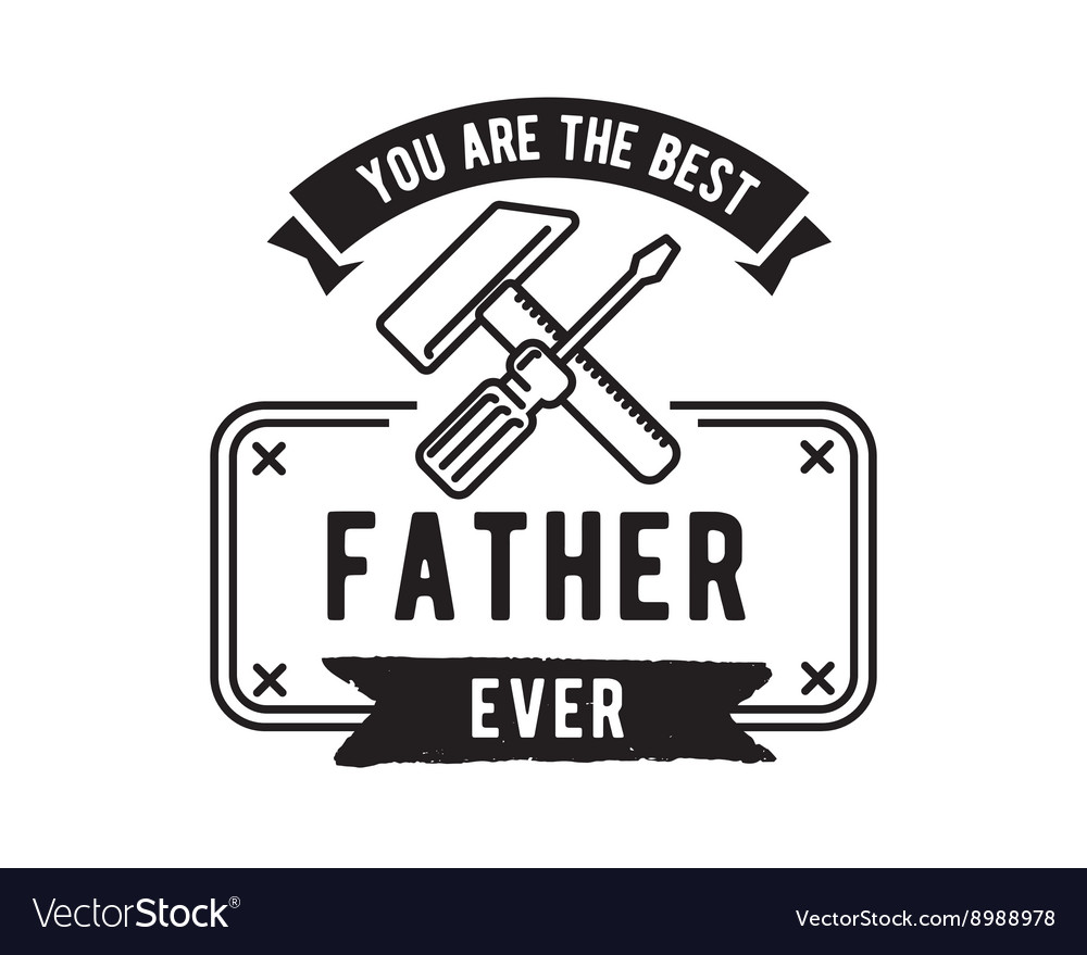 Happy fathers day typography