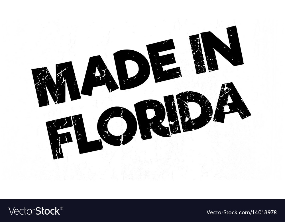 Made in florida rubber stamp Royalty Free Vector Image