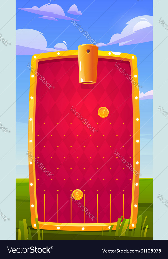 Mobile game app background application interface Vector Image