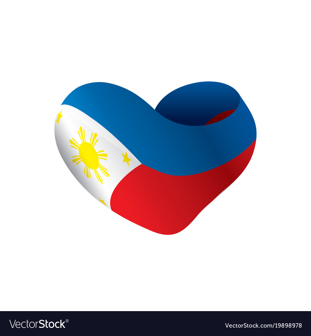 Philippines flag Royalty Free Vector Image - VectorStock