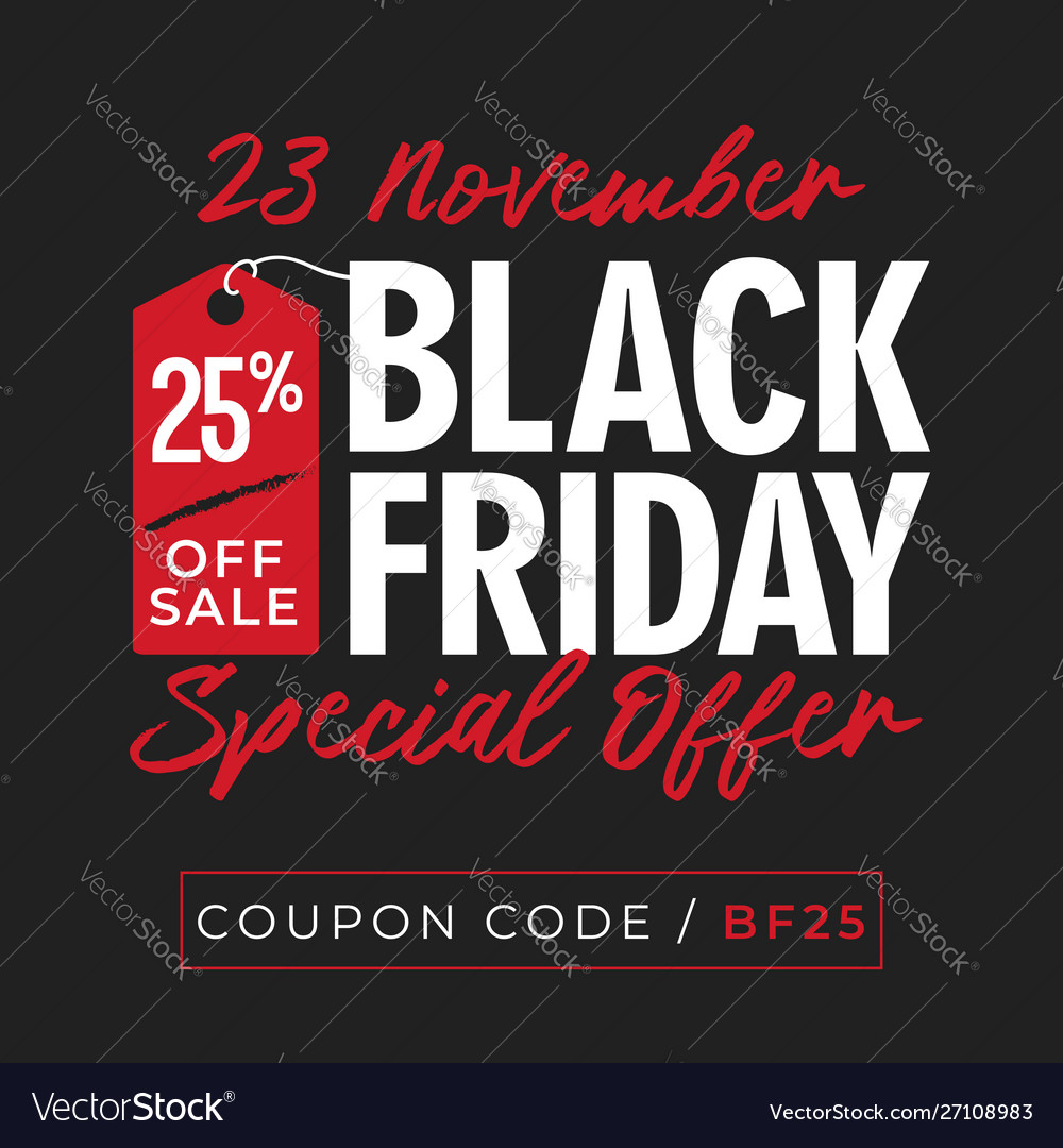 25 off sale black friday special offer banner