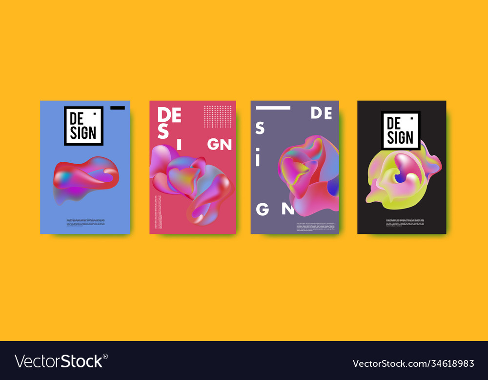 Abstract colorful liquid and fluid pattern Vector Image Abstract colorful liquid and fluid pattern