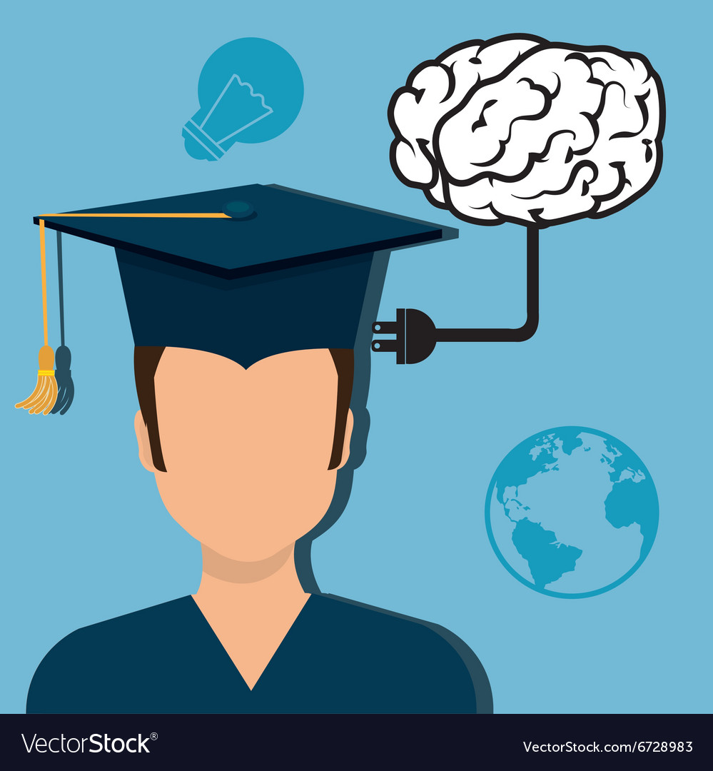 Creative and intelligent mind Royalty Free Vector Image