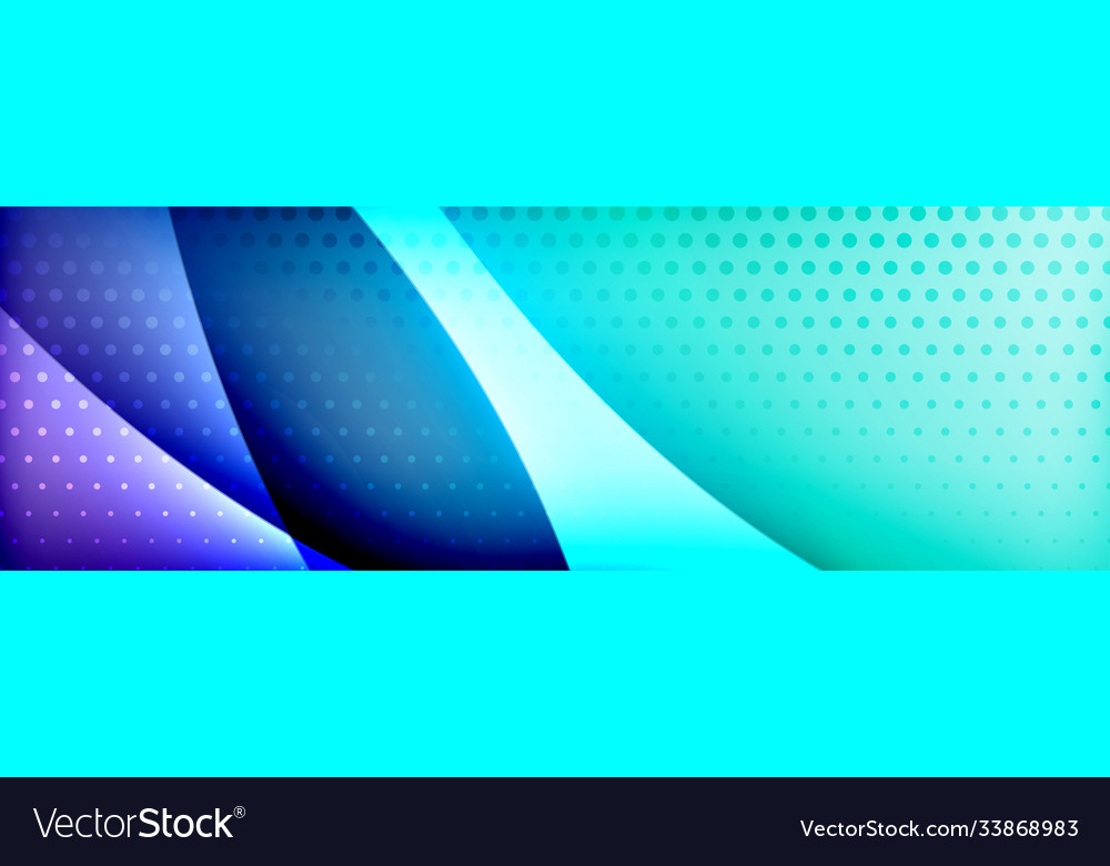 Fluid gradient neon color waves abstract vector image Fluid gradient neon color waves abstract