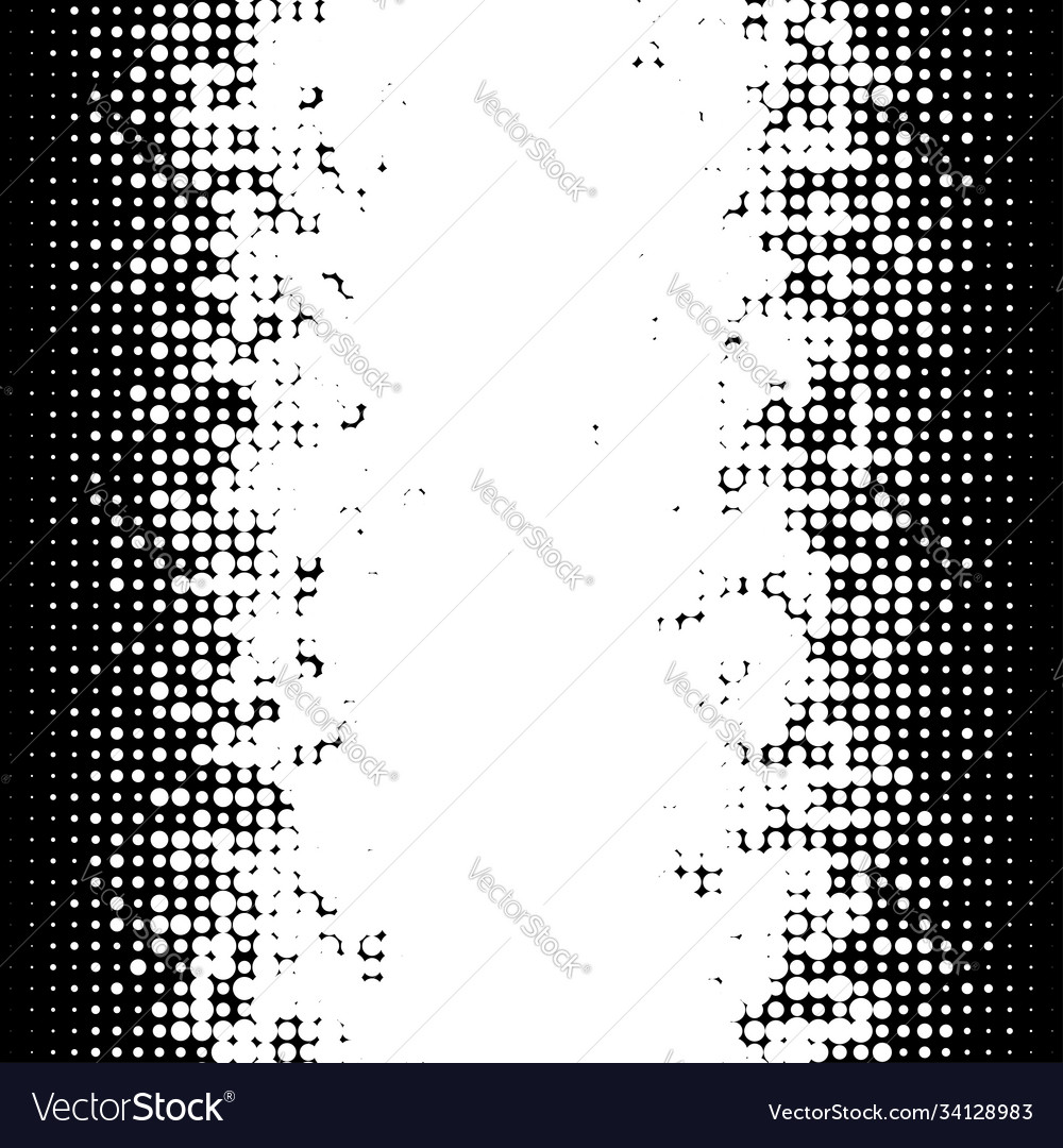 Halftone random circles dots specks vector image Halftone random circles dots specks