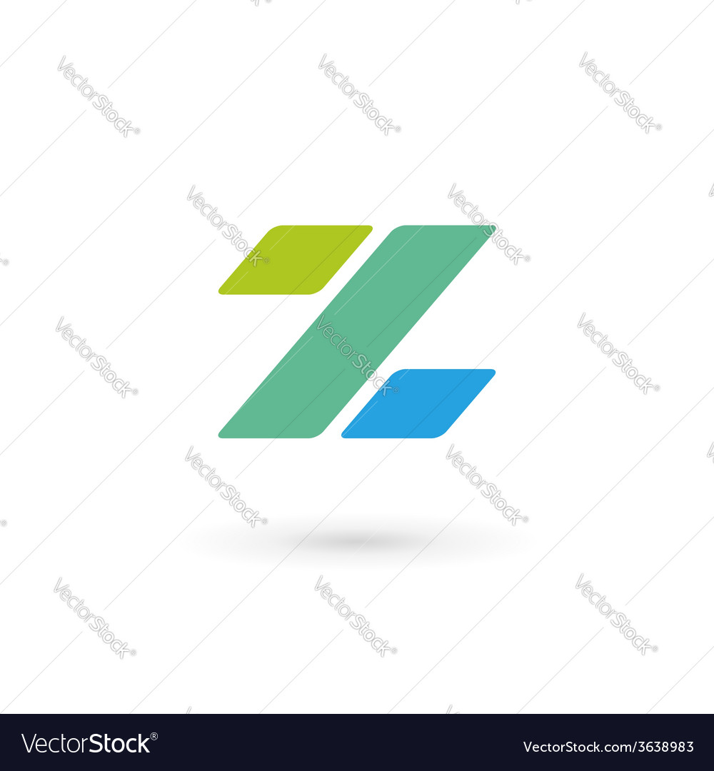 Letter Z percent logo icon design template Vector Image