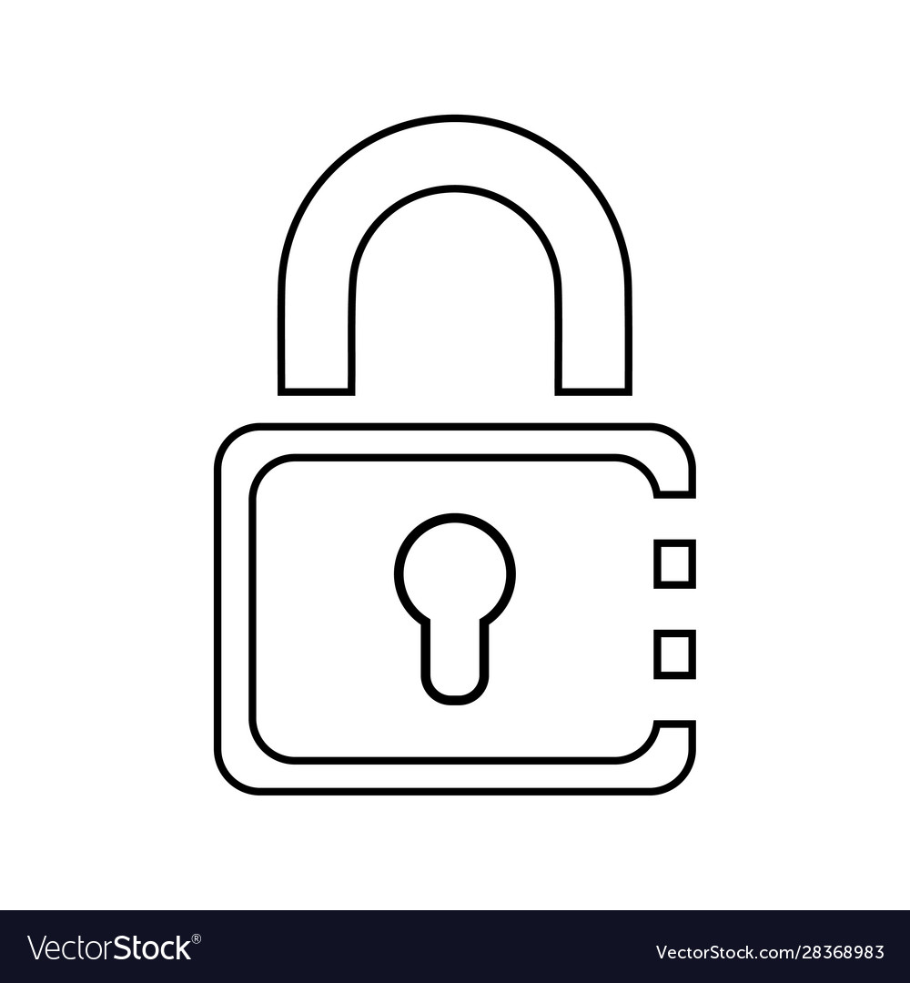 Lock padlock password security icon